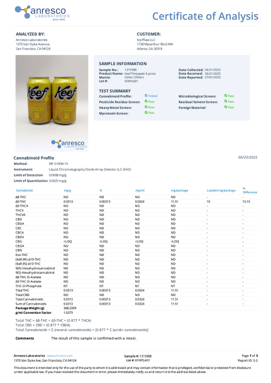 Keef | Pineapple X-Press | 6-pack