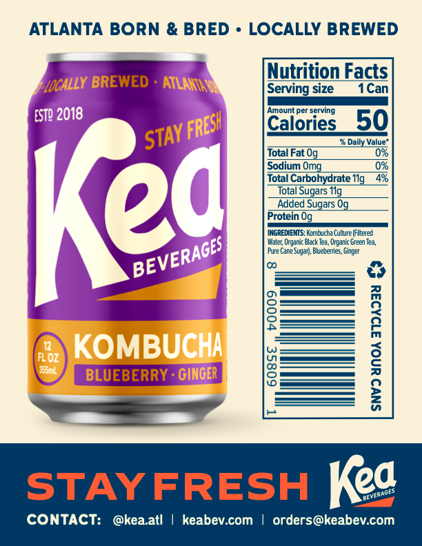 Kea Beverages | Blueberry & Ginger