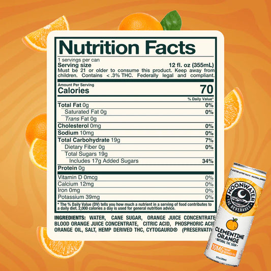 Moonwater | Clementine Orange | 6-pack