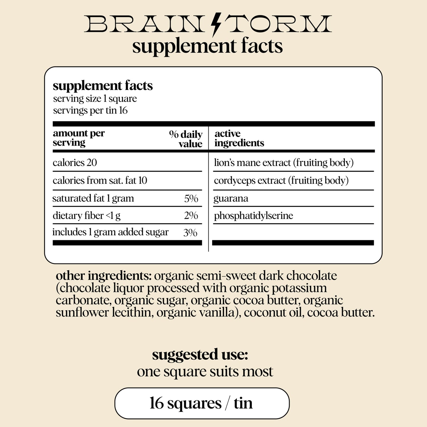 Alice | Brainstorm (Mushroom Chocolates For Focus)