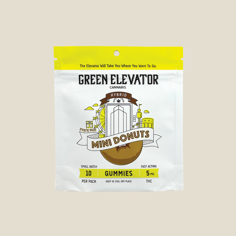 Green Elevator | Donuts Gummies 5mg-zoom-