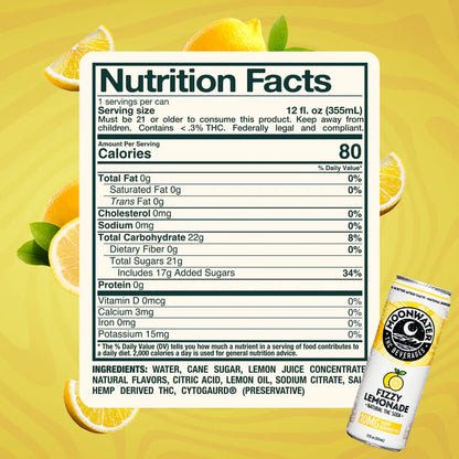 Moonwater | Fizzy Lemon | 6-pack