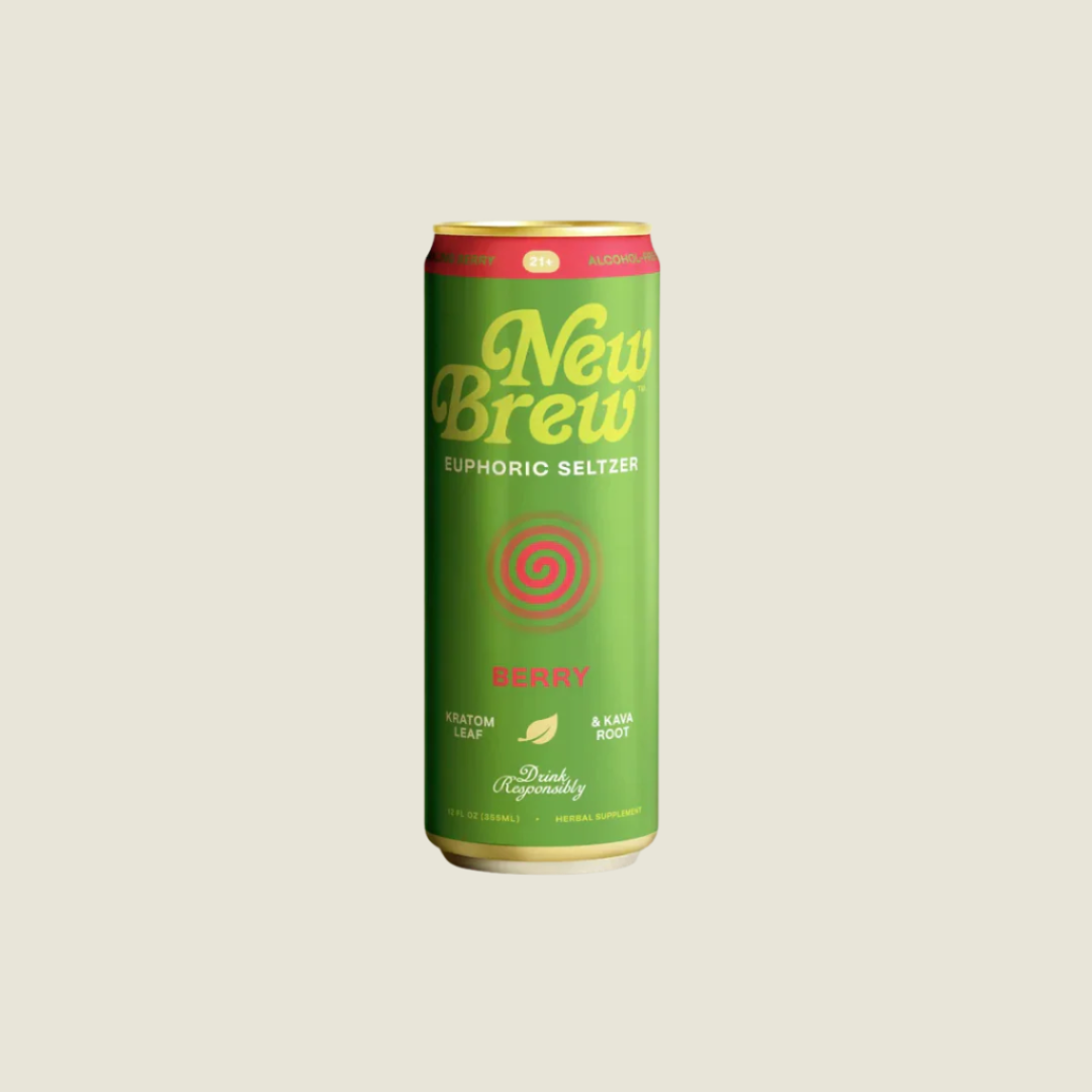 New Brew | Berry Euphoric Seltzer – Kratom & Kava Drink