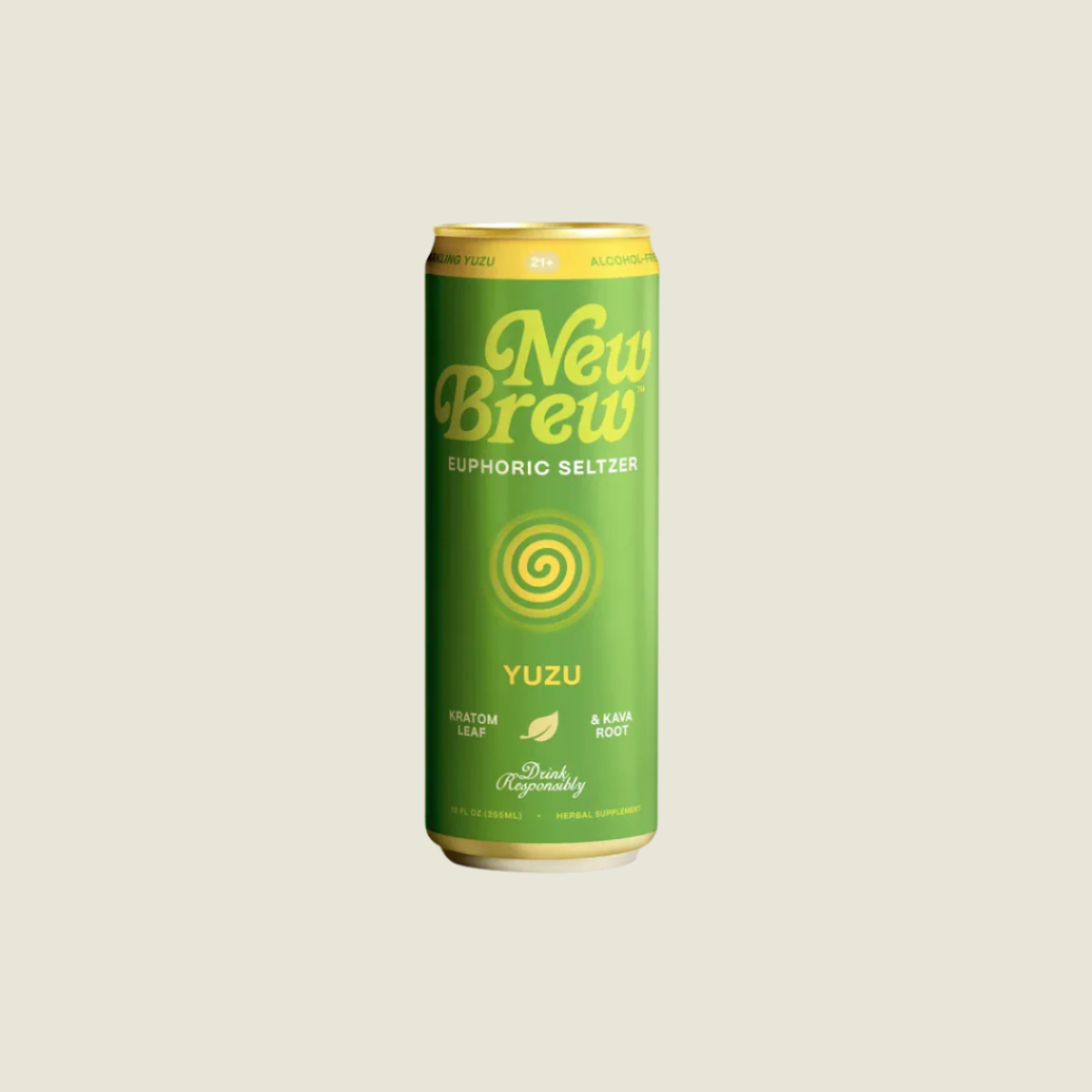 New Brew | Yuzu Euphoric Seltzer – Kratom & Kava Drink