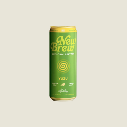 New Brew | Yuzu Euphoric Seltzer – Kratom & Kava Drink