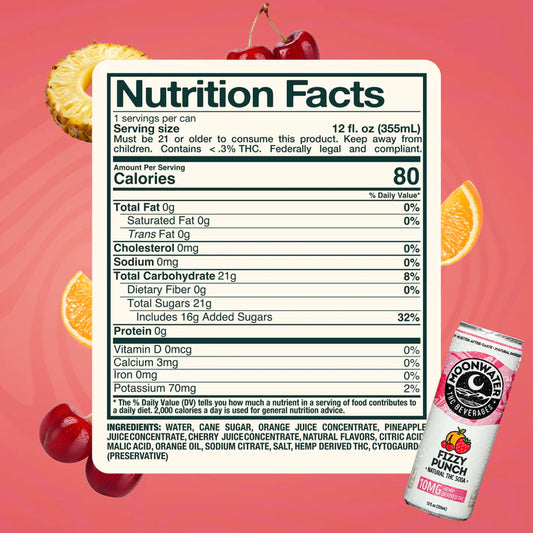 Moonwater | Fizzy Punch | 6-pack