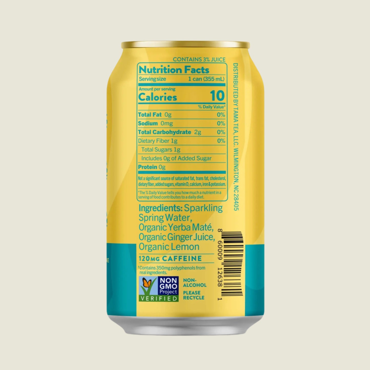 Tama Tea | Ginger Lemon Sparkling Yerba Maté