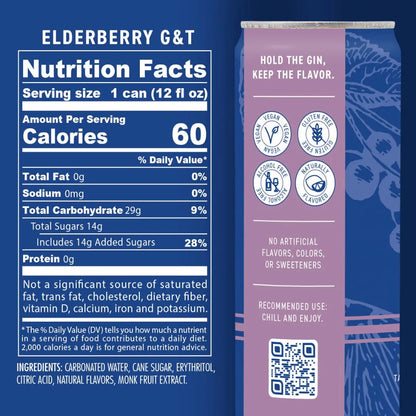 Better Than Booze | Non Alcoholic Elderberry G&T