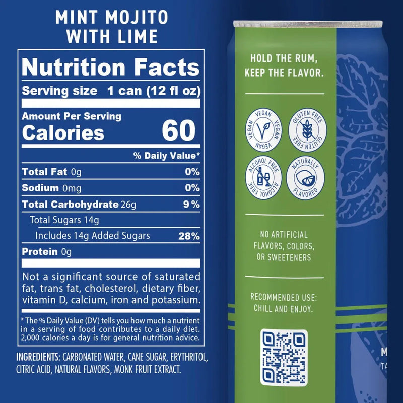 Better Than Booze | Non Alcoholic Mint Mojito with Lime Mocktail-zoom-